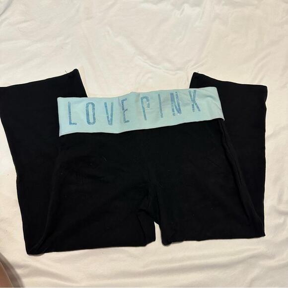 Y2K PINK Victoria’s Secret Foldover Capri Pants - Picture 2 of 4